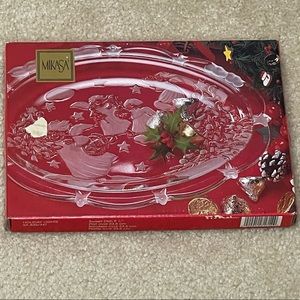 Mikasa Holiday Lights Sweet Dish NIB